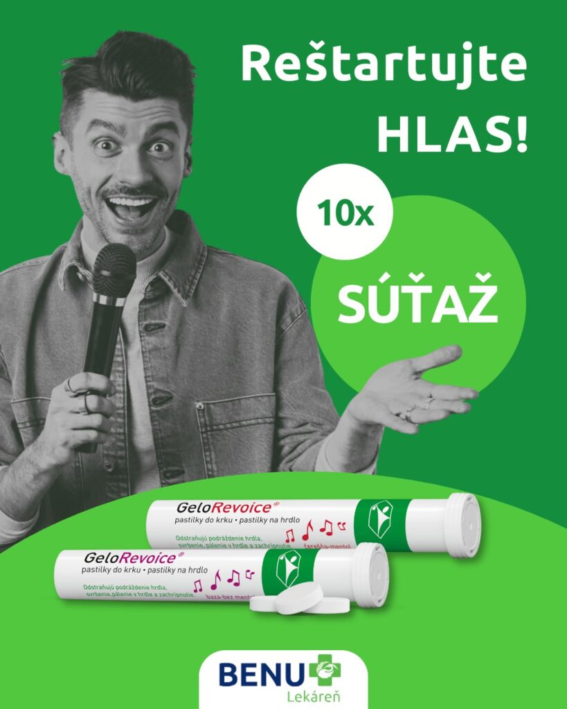 Súťaž o pastilky GeloRevoice na hrdlo