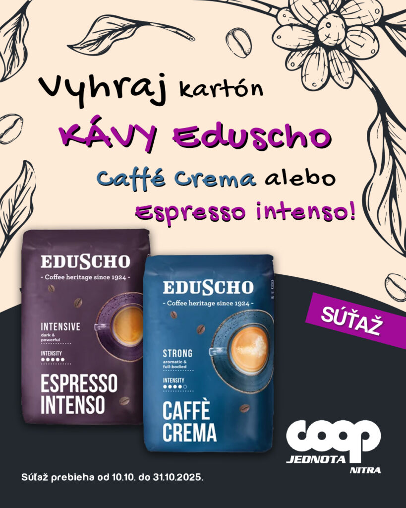 Vyhraj kartón voňavej Eduscho Caffè Crema alebo Espresso Intenso
