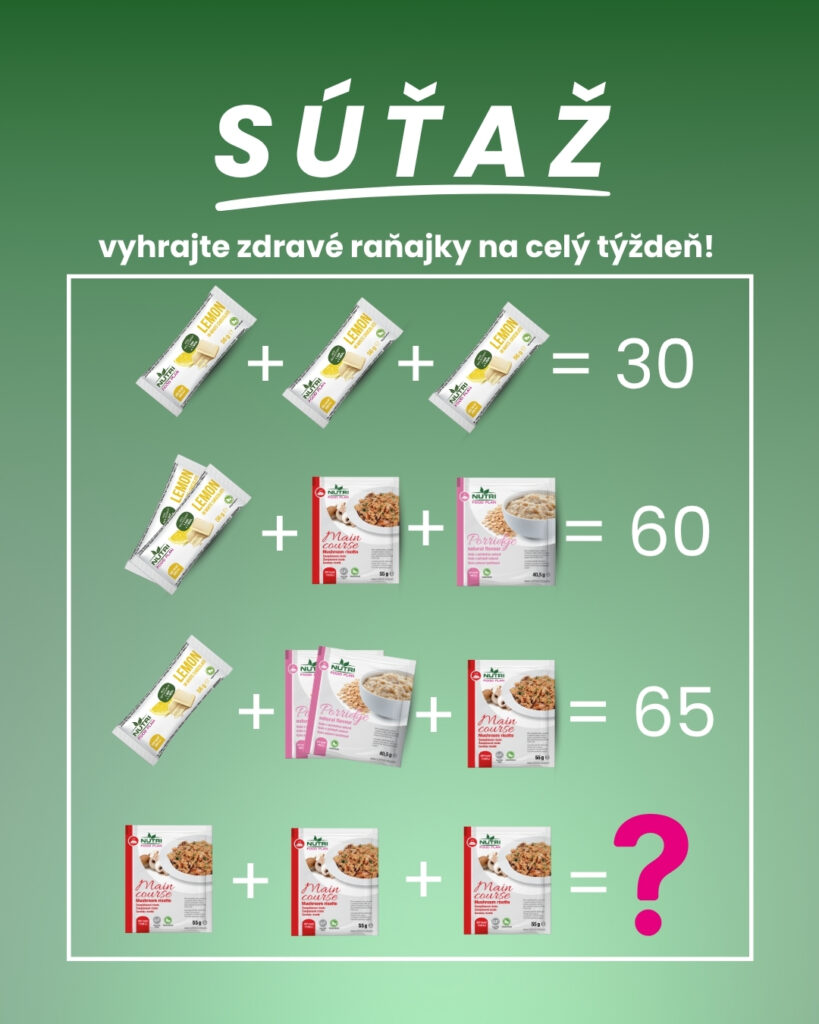 Vyhrajte zdravé raňajky od NutriFood na celý týždeň