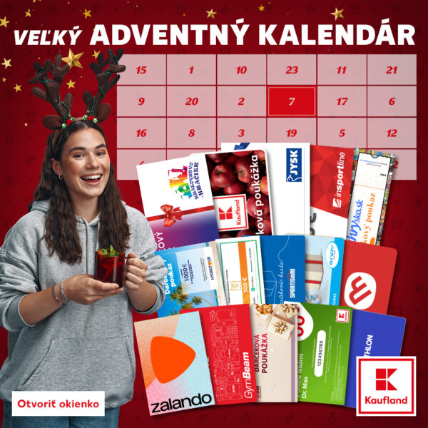 Veľký adventný kalendár Kaufland 2025