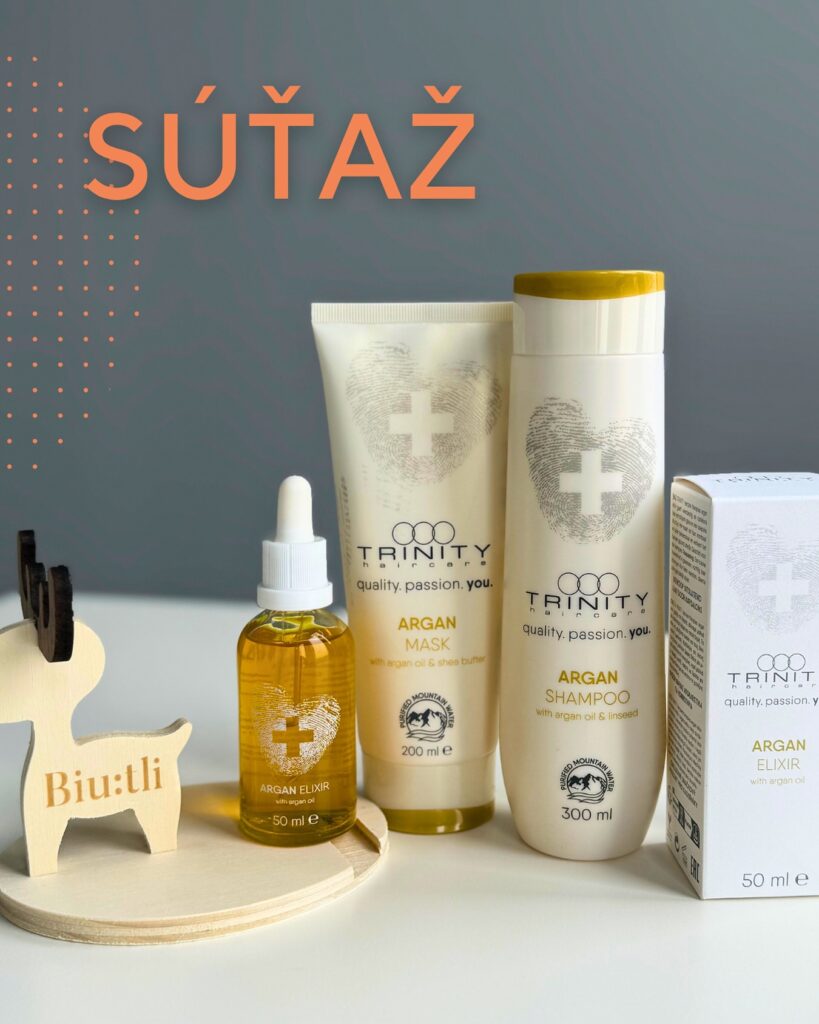 Súťaž o luxusnú argánovú starostlivosť Trinity ARGAN