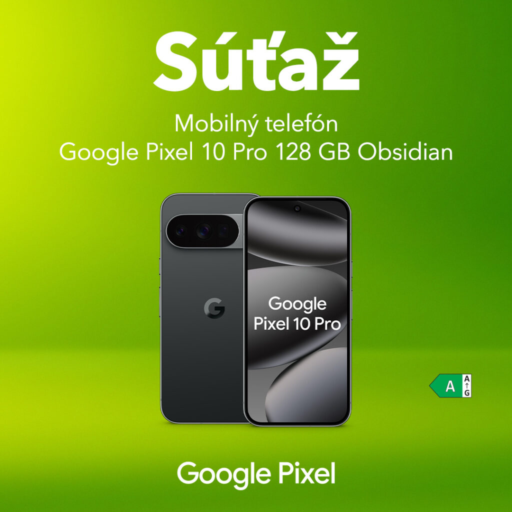 Súťaž o mobilný telefón Google Pixel 10 Pro 128 GB Obsidian