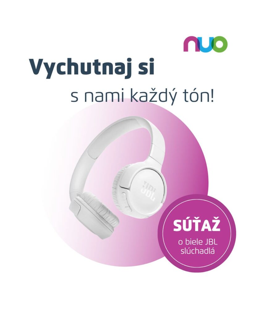 Súťaž o štýlové biele slúchadlá JBL