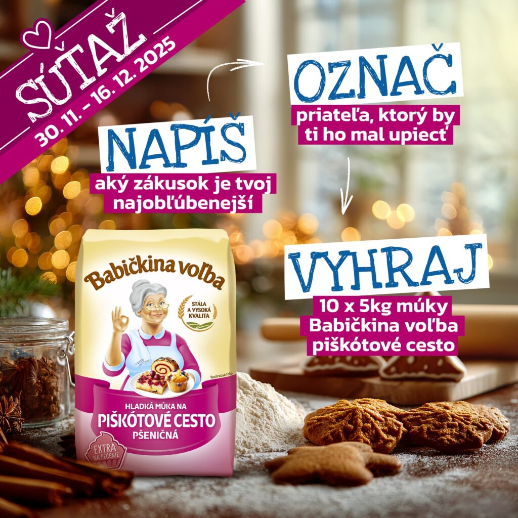 Vyhrajte múku Babičkina voľba na piškótové cesto