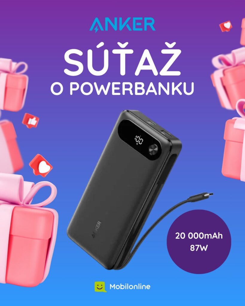 Vyhrajte powerbanku Anker 20 000mAh, 87W