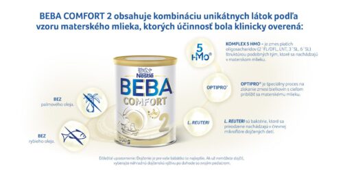 Vyhrajte 1 z 3 balíčkov prémiovej dojčenskej výživy BEBA COMFORT